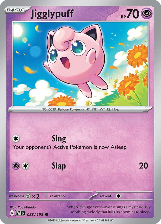 Jigglypuff 83/193 Common | Paldea Evolved | Pokemon Card