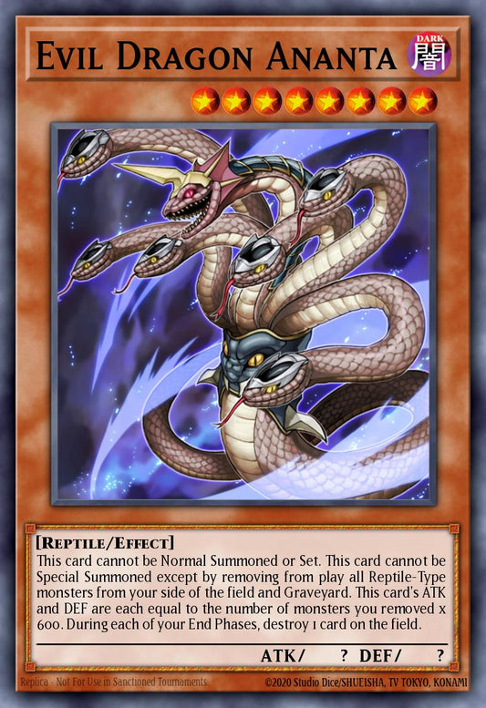 Evil Dragon Ananta - ANGU-EN042 Rare | Yu-Gi-Oh! Card