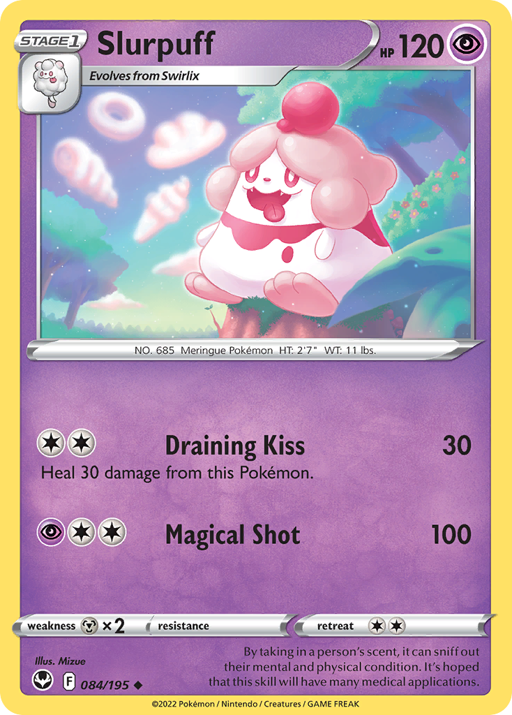 Slurpuff 84/195 Uncommon | Silver Tempest | Pokemon Card