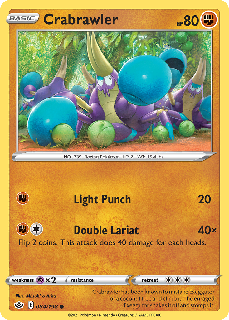 Crabrawler 84/198 Common | Chilling Reign | Pokemon Card