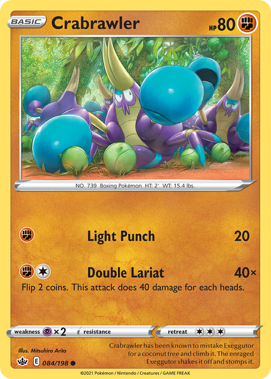 Crabrawler 84/198 Common | Chilling Reign | Pokemon Card