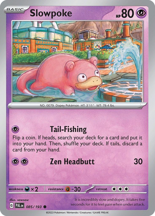 Slowpoke 85/193 Common | Paldea Evolved | Pokemon Card