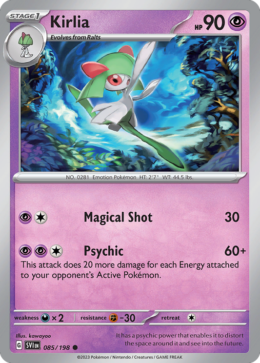 Kirlia 85/198 Common | Scarlet & Violet | Pokemon Card