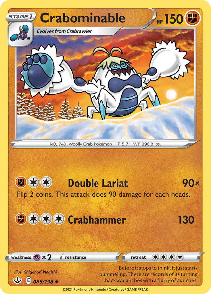 Crabominable 85/198 Uncommon | Chilling Reign | Pokemon Card