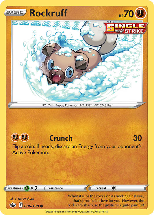 Rockruff 86/198 Common | Chilling Reign | Pokemon Card