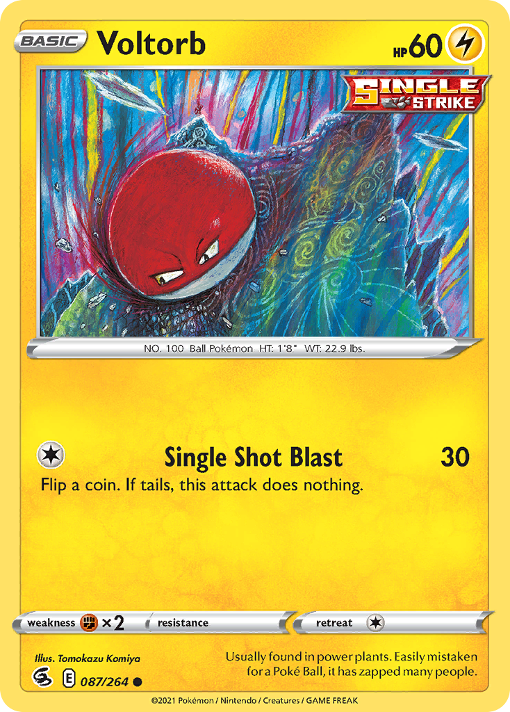 Voltorb 87/264 Common | Fusion Strike | Pokemon Card