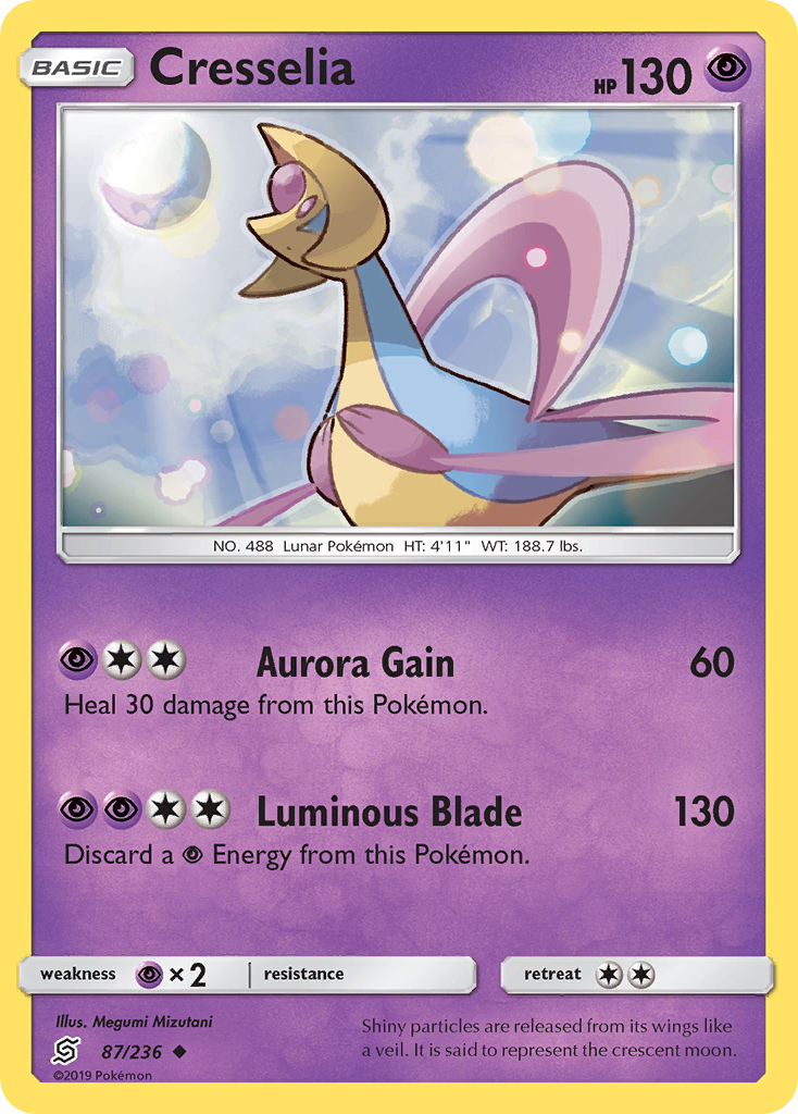 Cresselia 87/236 Uncommon | Unified Minds | Pokemon Card