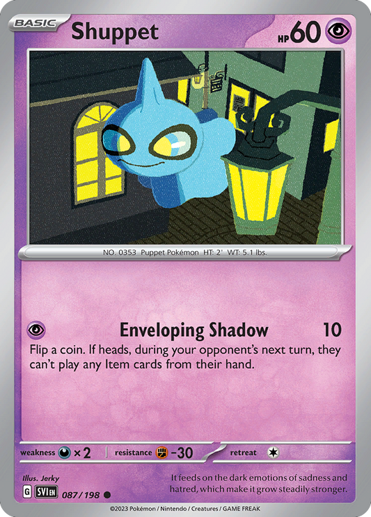 Shuppet 87/198 Common | Scarlet & Violet | Pokemon Card