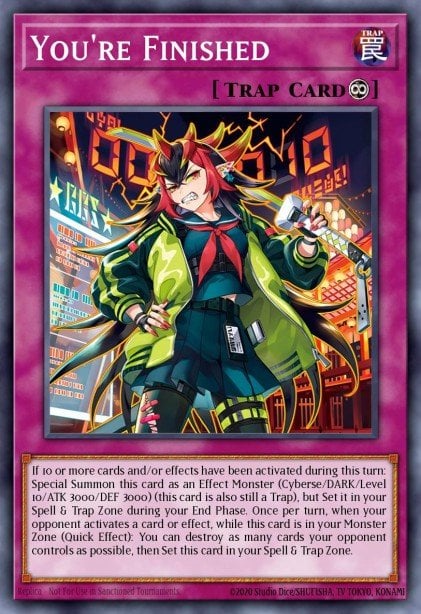 You're Finished - DUNE-EN080 Super Rare | Yu-Gi-Oh! Card