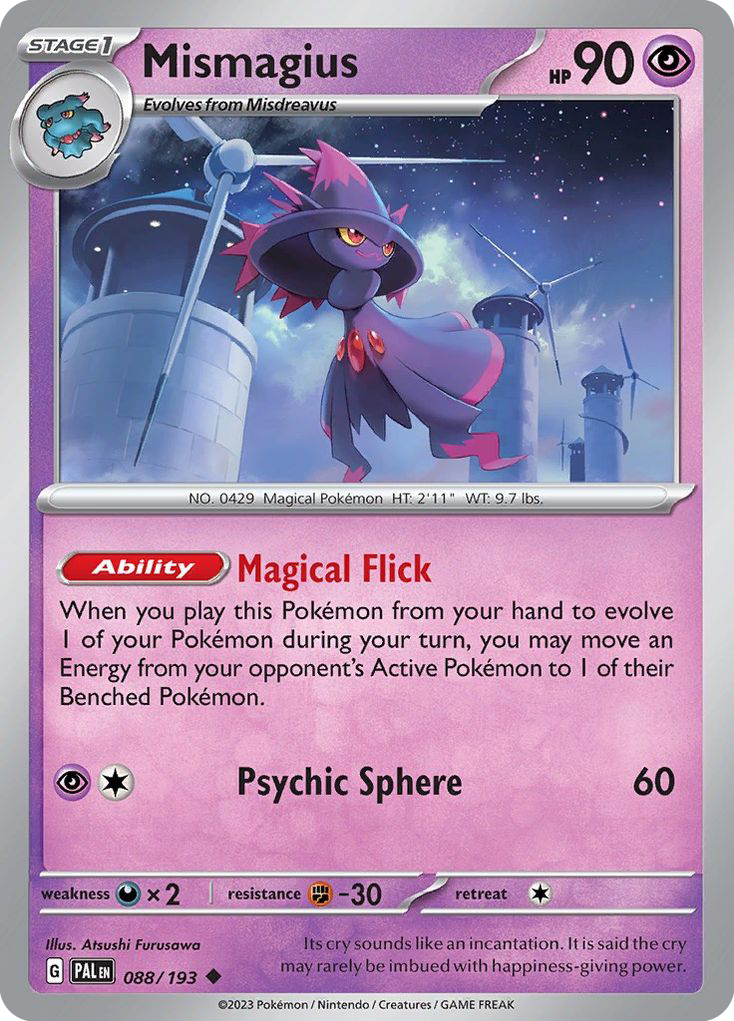 Mismagius 88/193 Uncommon | Paldea Evolved | Pokemon Card