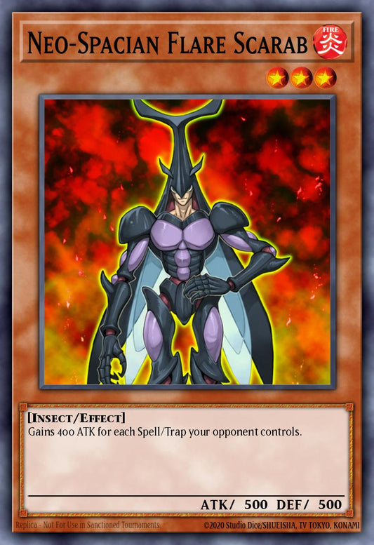 NeoSpacian Flare Scarab - SHVA-EN033 Super Rare | Yu-Gi-Oh! Card