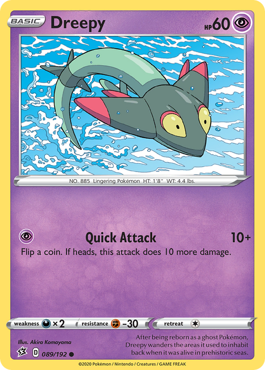 Dreepy 89/192 Common | Rebel Clash | Pokemon Card