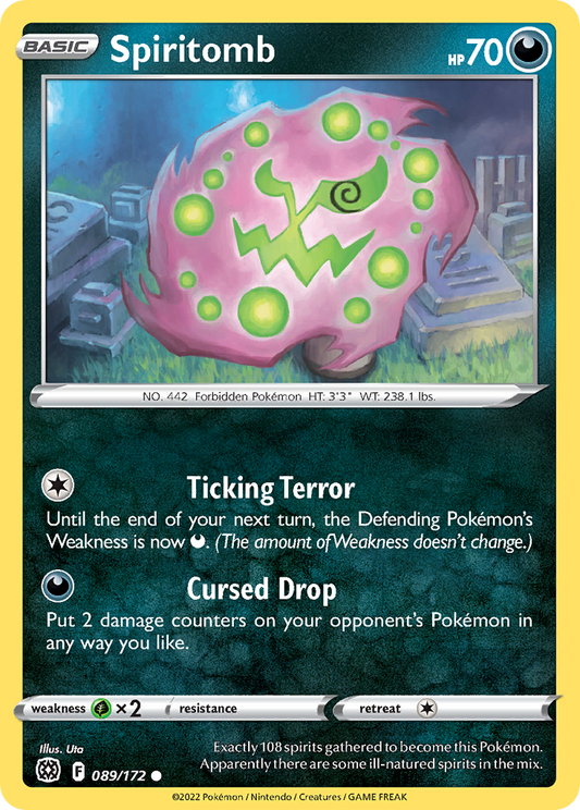 Spiritomb 89/172 Common | Brilliant Stars | Pokemon Card