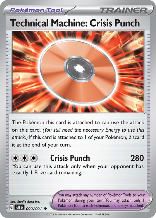 Technical Machine: Crisis Punch 90/91 Uncommon | Paldean Fates | Pokemon Card