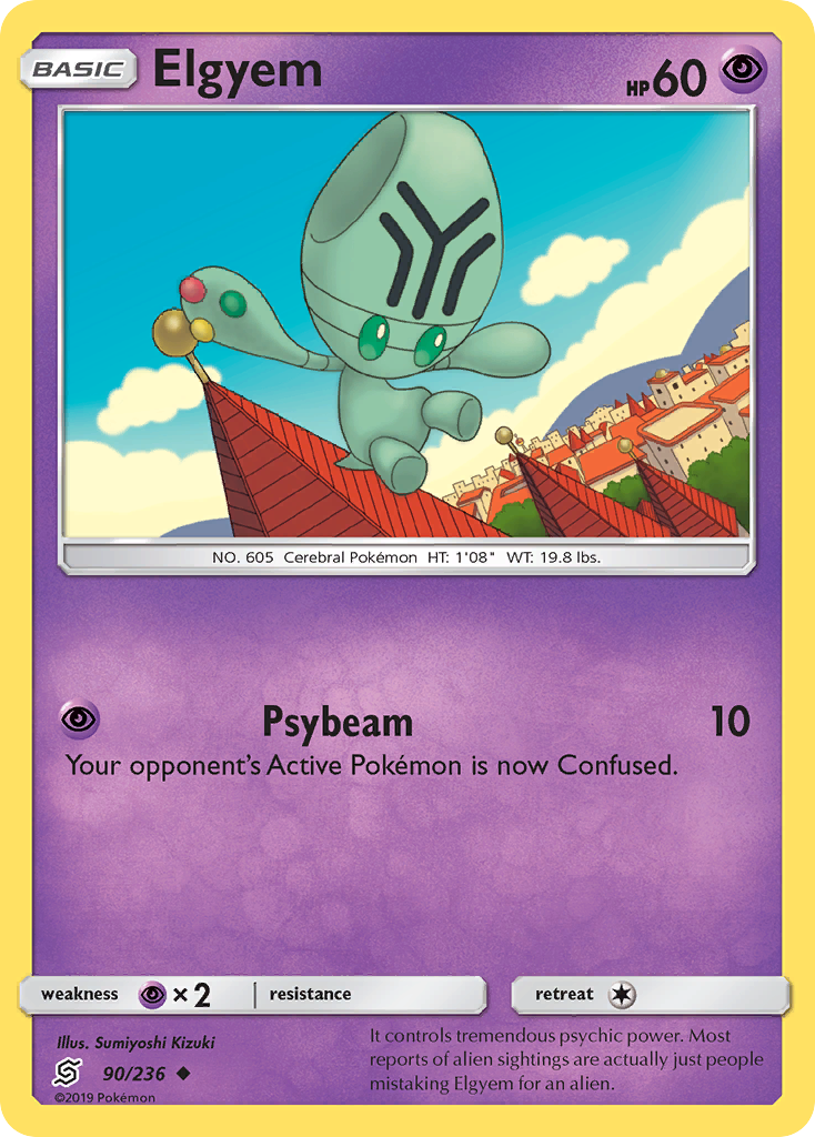 Elgyem 90/236 Uncommon | Unified Minds | Pokemon Card