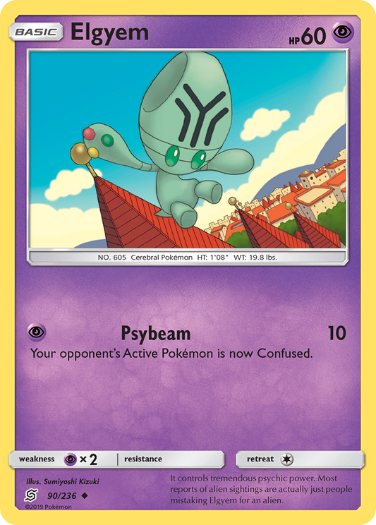 Elgyem 90/236 Uncommon | Unified Minds | Pokemon Card