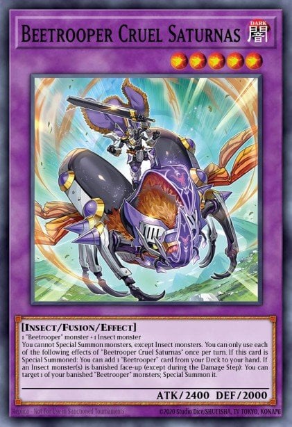 Beetrooper Cruel Saturnas - CYAC-EN037 Super Rare | Yu-Gi-Oh! Card