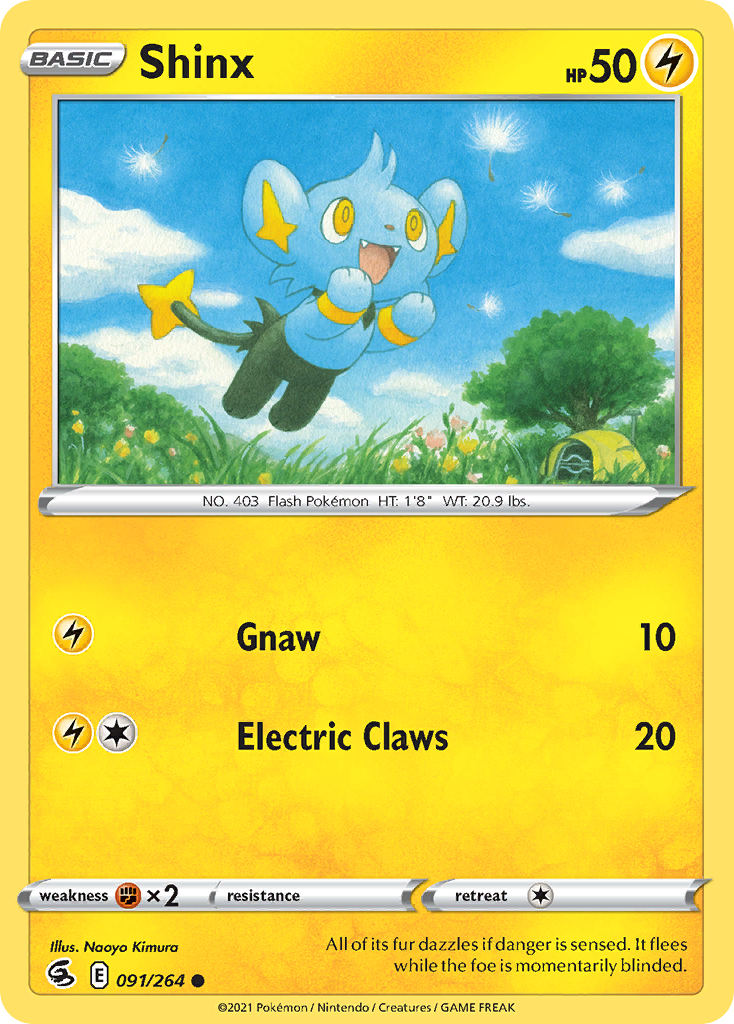 Shinx 91/264 Common | Fusion Strike | Pokemon Card