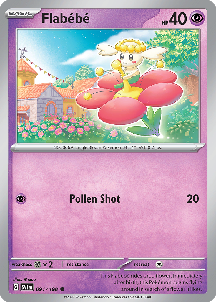 Flabébé 91/198 Common | Scarlet & Violet | Pokemon Card