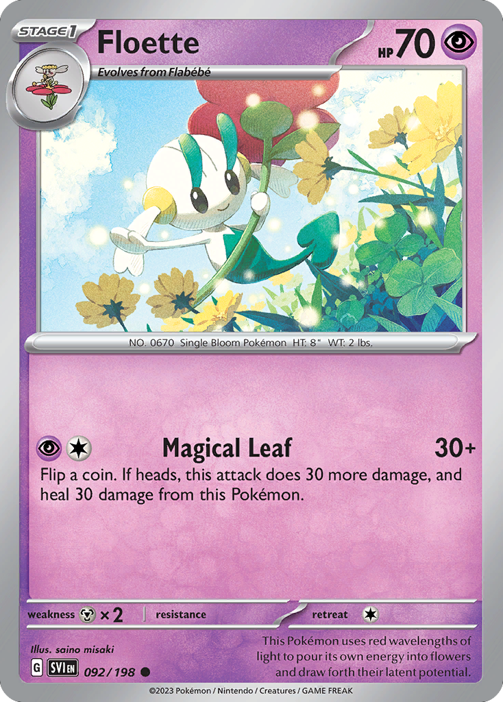 Floette 92/198 Common | Scarlet & Violet | Pokemon Card