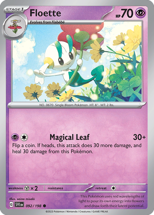 Floette 92/198 Common | Scarlet & Violet | Pokemon Card