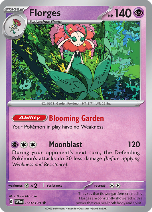 Florges 93/198 Uncommon | Scarlet & Violet | Pokemon Card