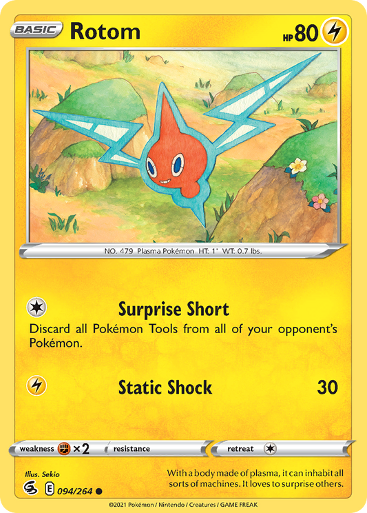 Rotom 94/264 Common | Fusion Strike | Pokemon Card