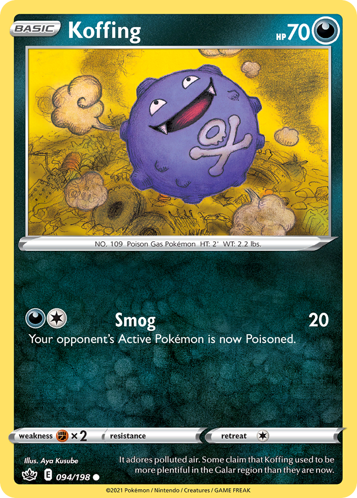 Koffing 94/198 Common | Chilling Reign | Pokemon Card