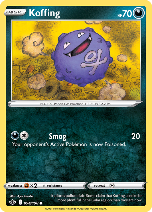 Koffing 94/198 Common | Chilling Reign | Pokemon Card