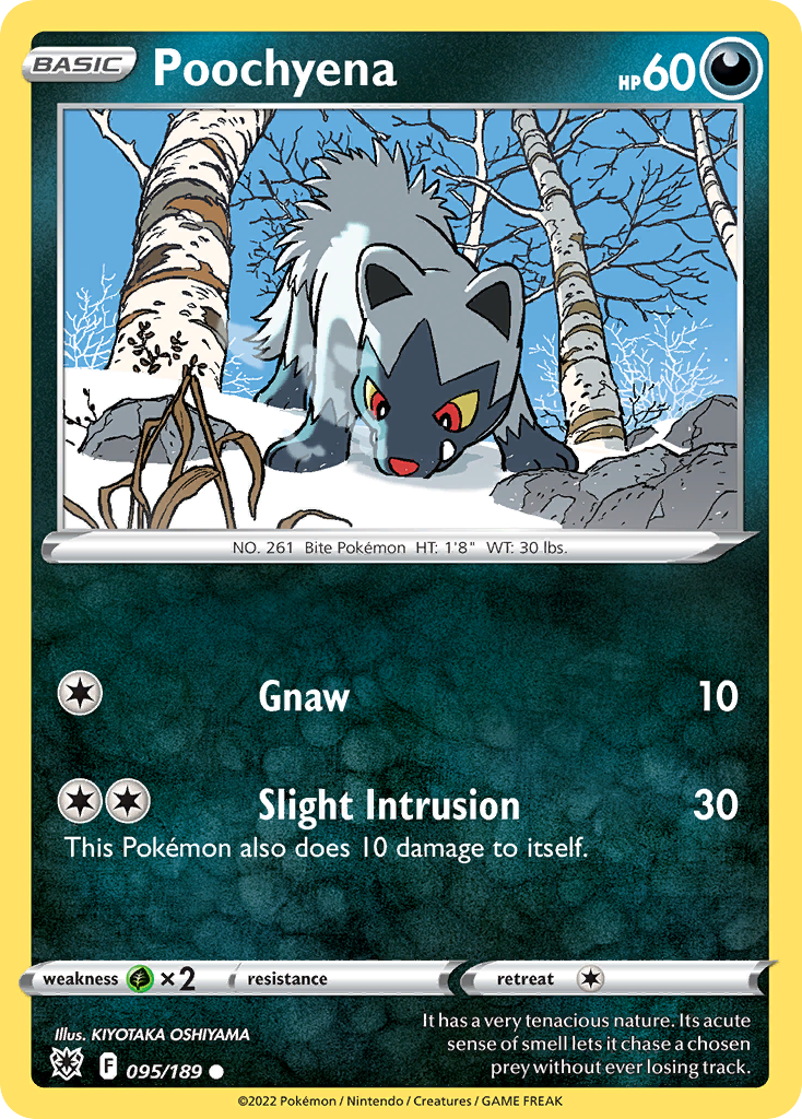 Poochyena 95/189 Common | Astral Radiance | Pokemon Card