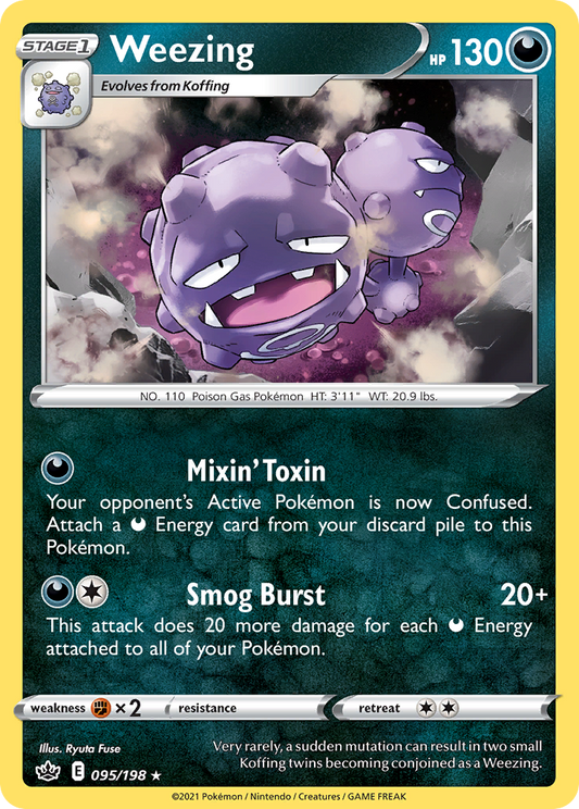 Weezing 95/198 Rare | Chilling Reign | Pokemon Card