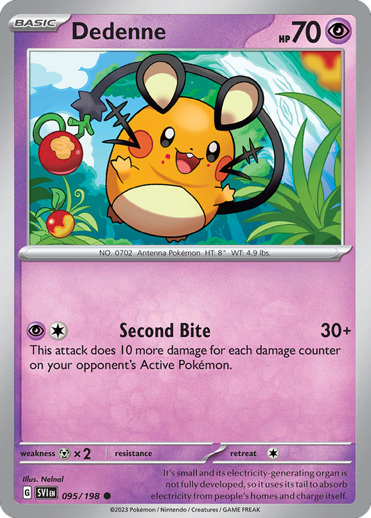 Dedenne 95/198 Common | Scarlet & Violet | Pokemon Card