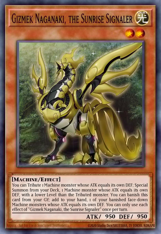 Gizmek Naganaki, the Sunrise Signaler - AMDE-EN037 Rare | Yu-Gi-Oh! Card