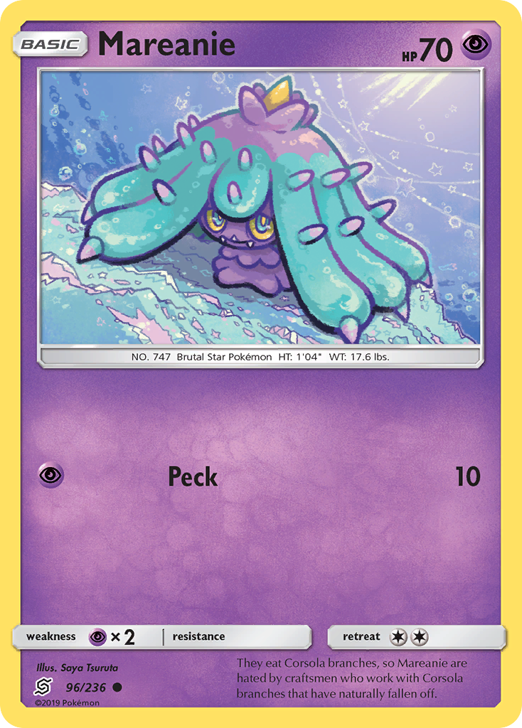 Mareanie 96/236 Common | Unified Minds | Pokemon Card