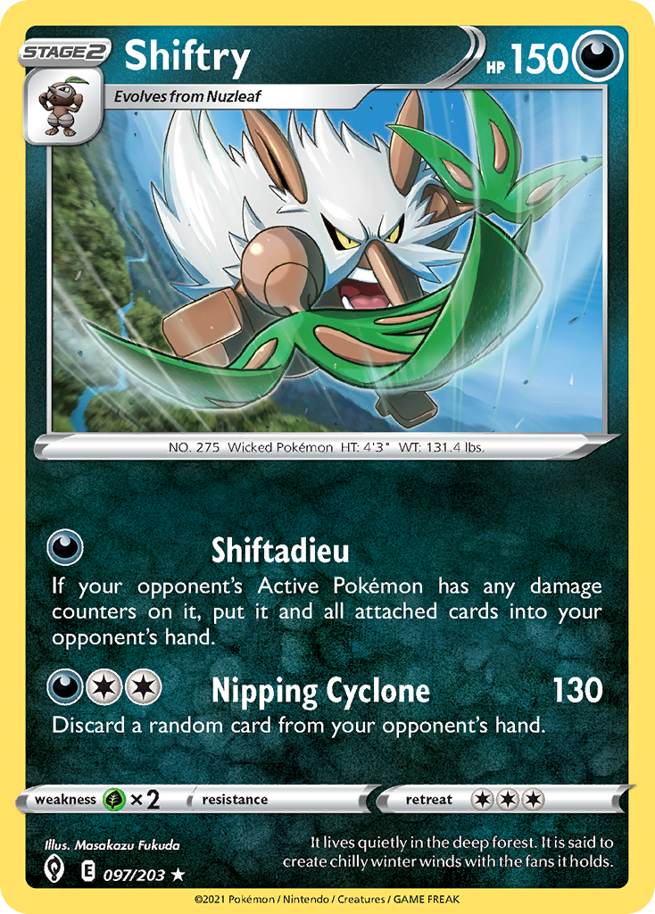 Shiftry 97/203 Rare | Evolving Skies | Pokemon Card