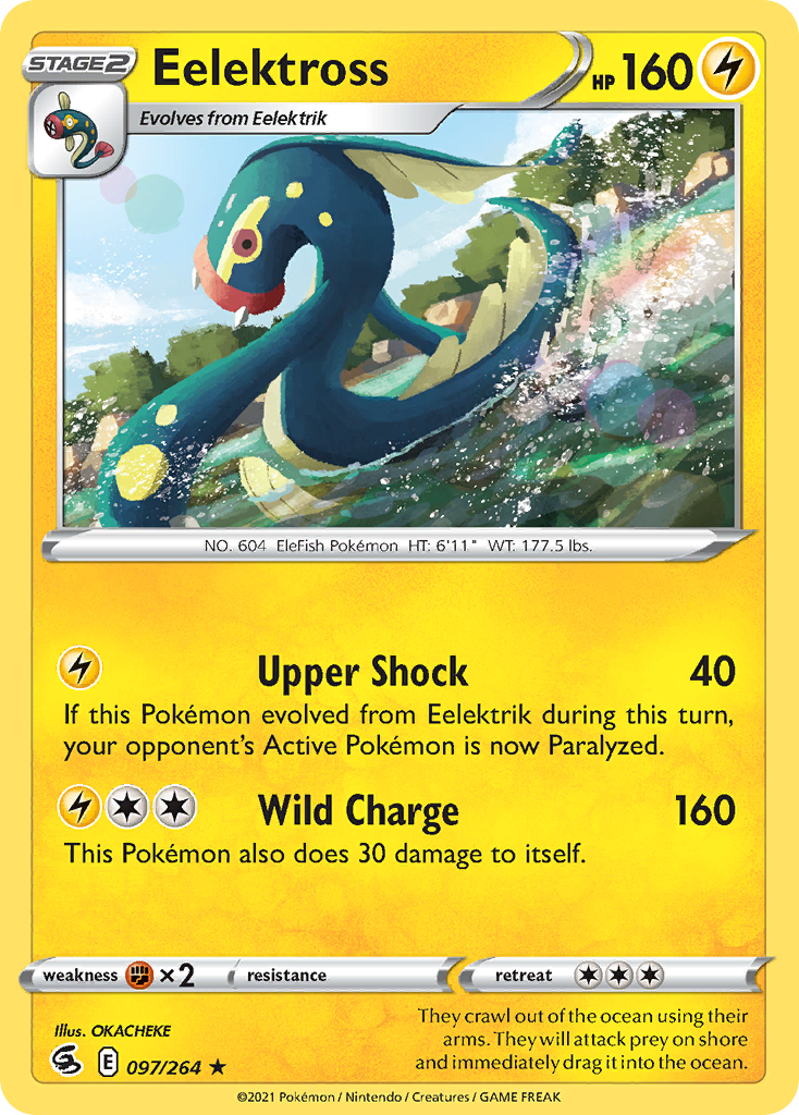 Eelektross 97/264 Rare | Fusion Strike | Pokemon Card