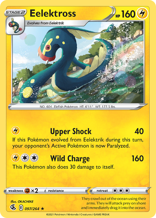 Eelektross 97/264 Rare | Fusion Strike | Pokemon Card