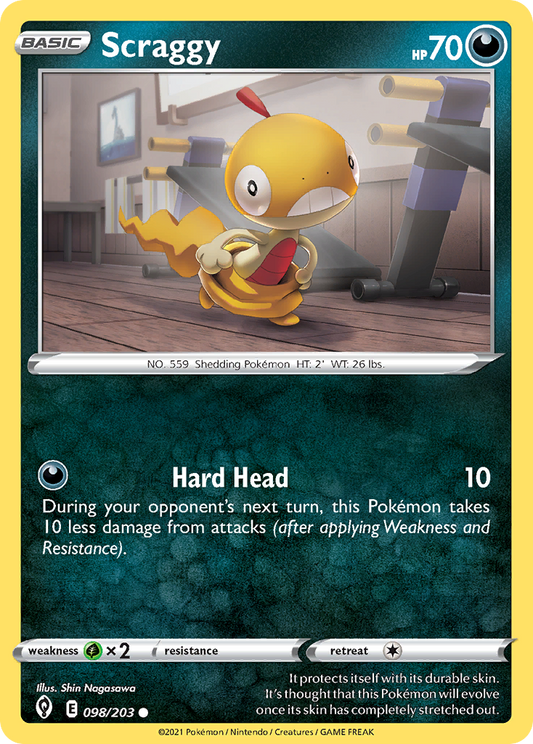 Scraggy 98/203 Common | Evolving Skies | Pokemon Card