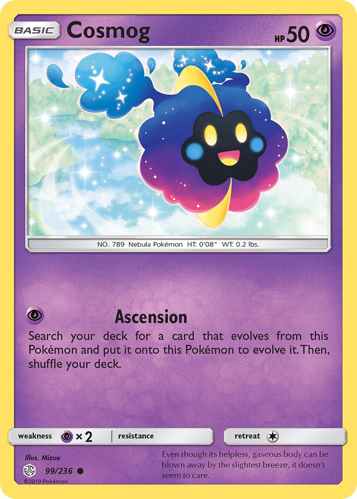 Cosmog 99/236 Common | Cosmic Eclipse | Pokemon Card