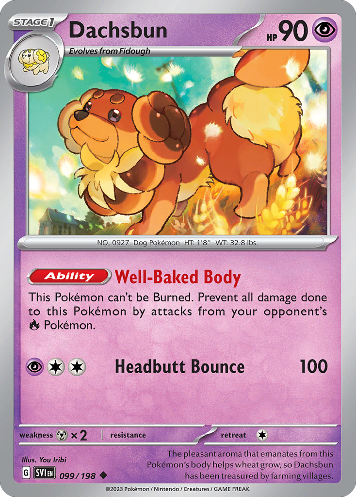 Dachsbun 99/198 Uncommon | Scarlet & Violet | Pokemon Card