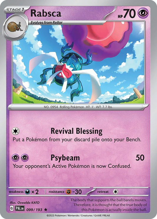 Rabsca 99/193 Rare Holo | Paldea Evolved | Pokemon Card