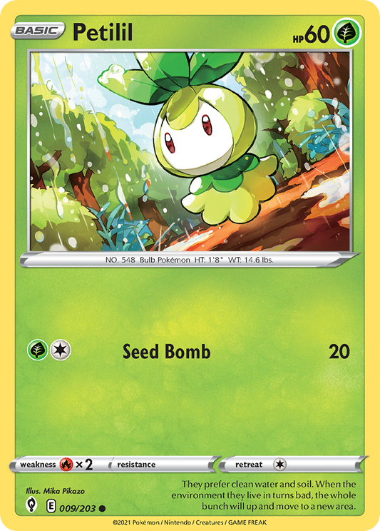 Petilil 9/203 Common | Evolving Skies | Pokemon Card