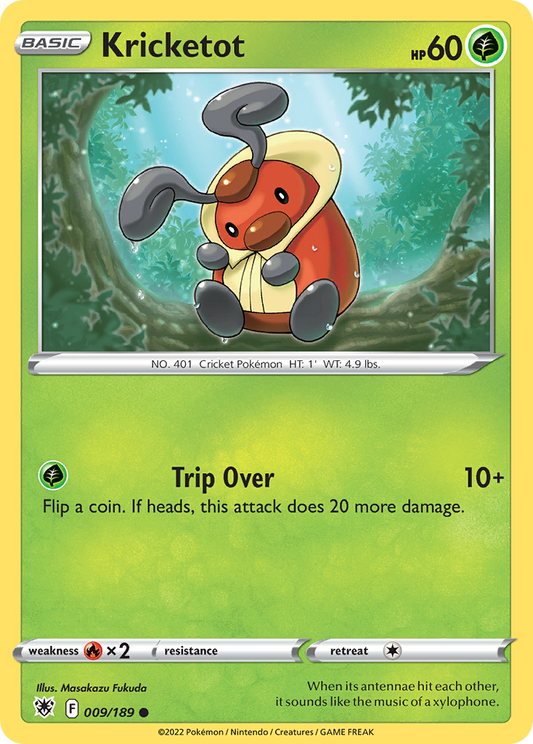 Kricketot 9/189 Common | Astral Radiance | Pokemon Card