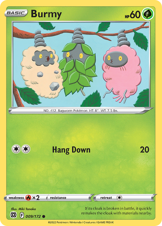 Burmy 9/172 Common | Brilliant Stars | Pokemon Card