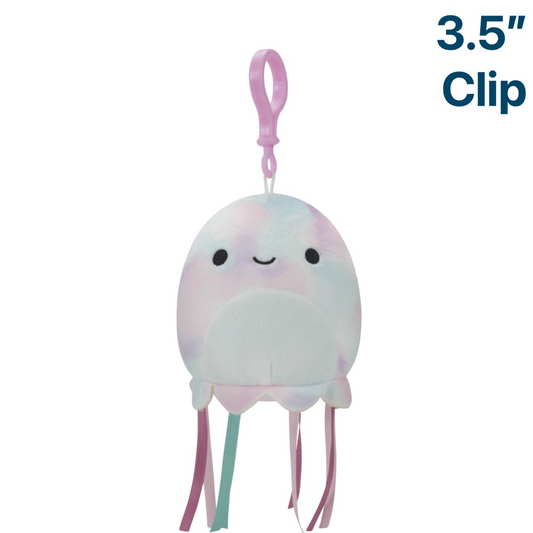 Krisa the Jellyfish ~ 3.5" Clip On Squishmallow Plush