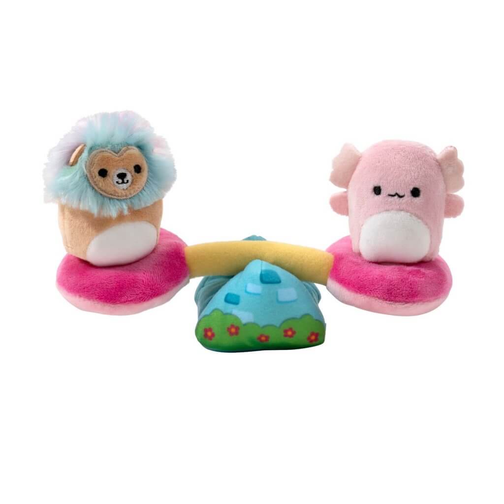 Playground Set Axolotl Lion ~ Mini Squishville Plush Accessory Set