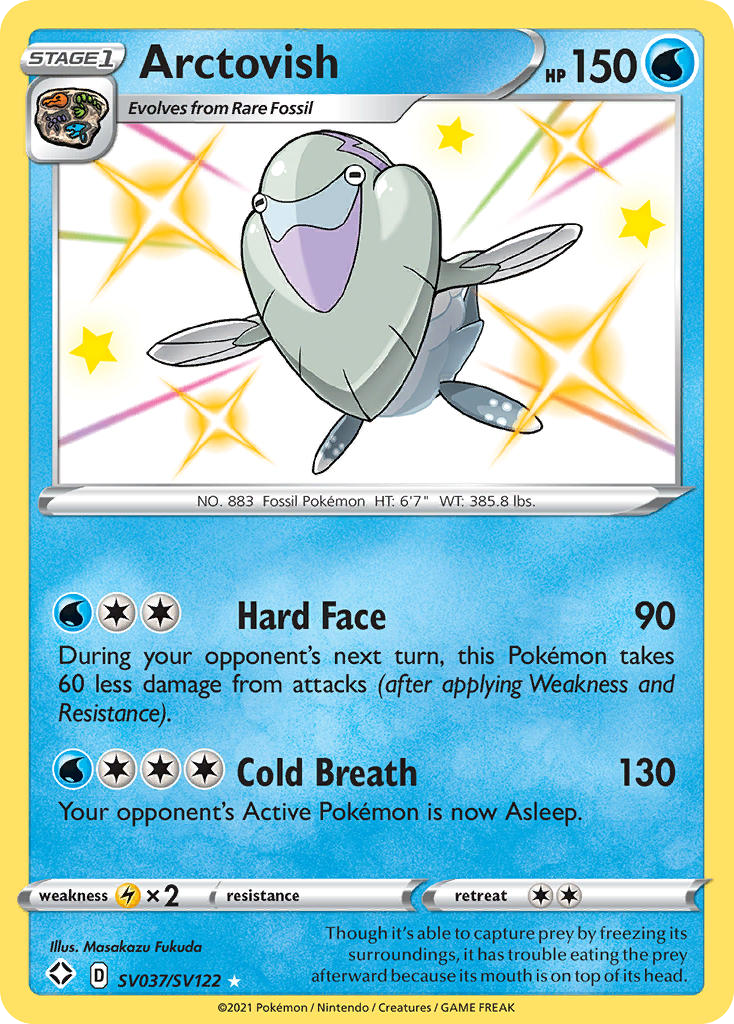 Arctovish SV037/122 Rare Shiny | Shining Fates Shiny Vault | Pokemon Card