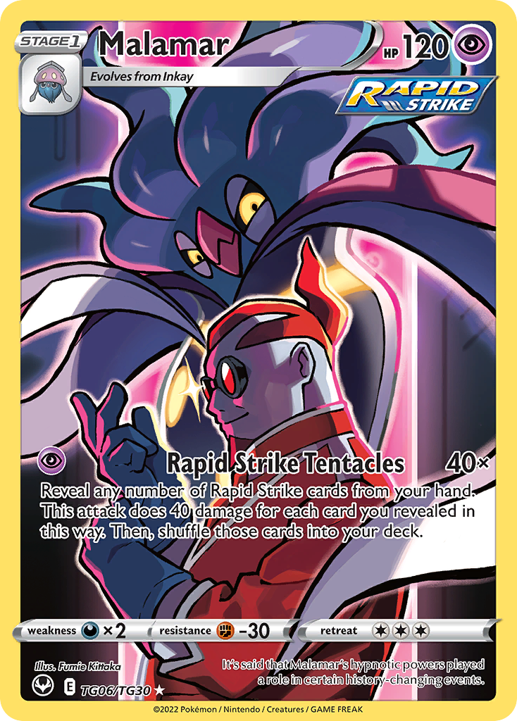 Malamar TG06/30 Trainer Gallery Rare Holo | Silver Tempest Trainer Gallery | Pokemon Card