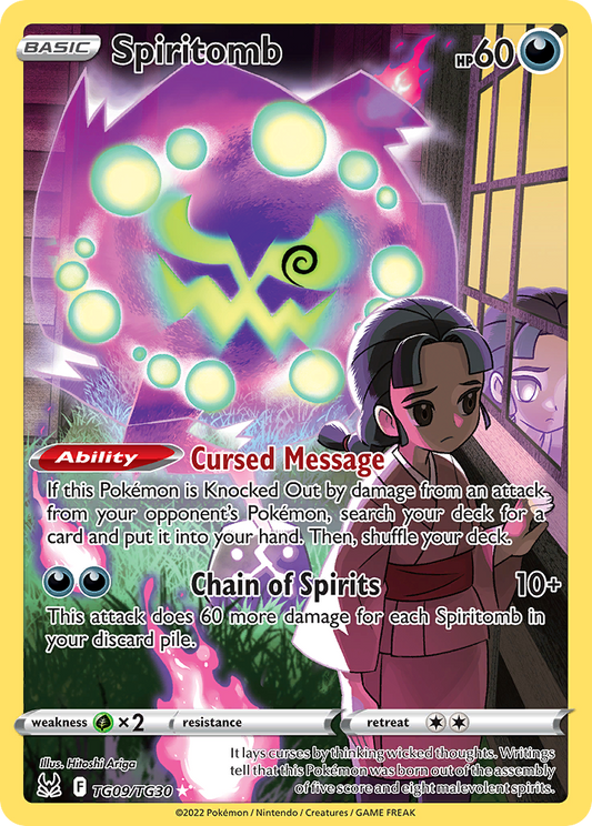 Spiritomb TG09/30 Trainer Gallery Rare Holo | Lost Origin Trainer Gallery | Pokemon Card