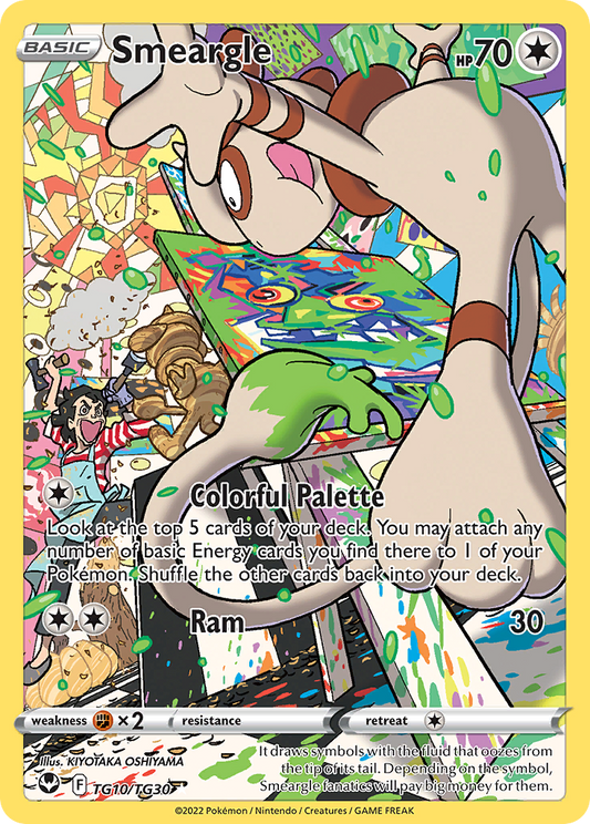 Smeargle TG10/30 Trainer Gallery Rare Holo | Silver Tempest Trainer Gallery | Pokemon Card